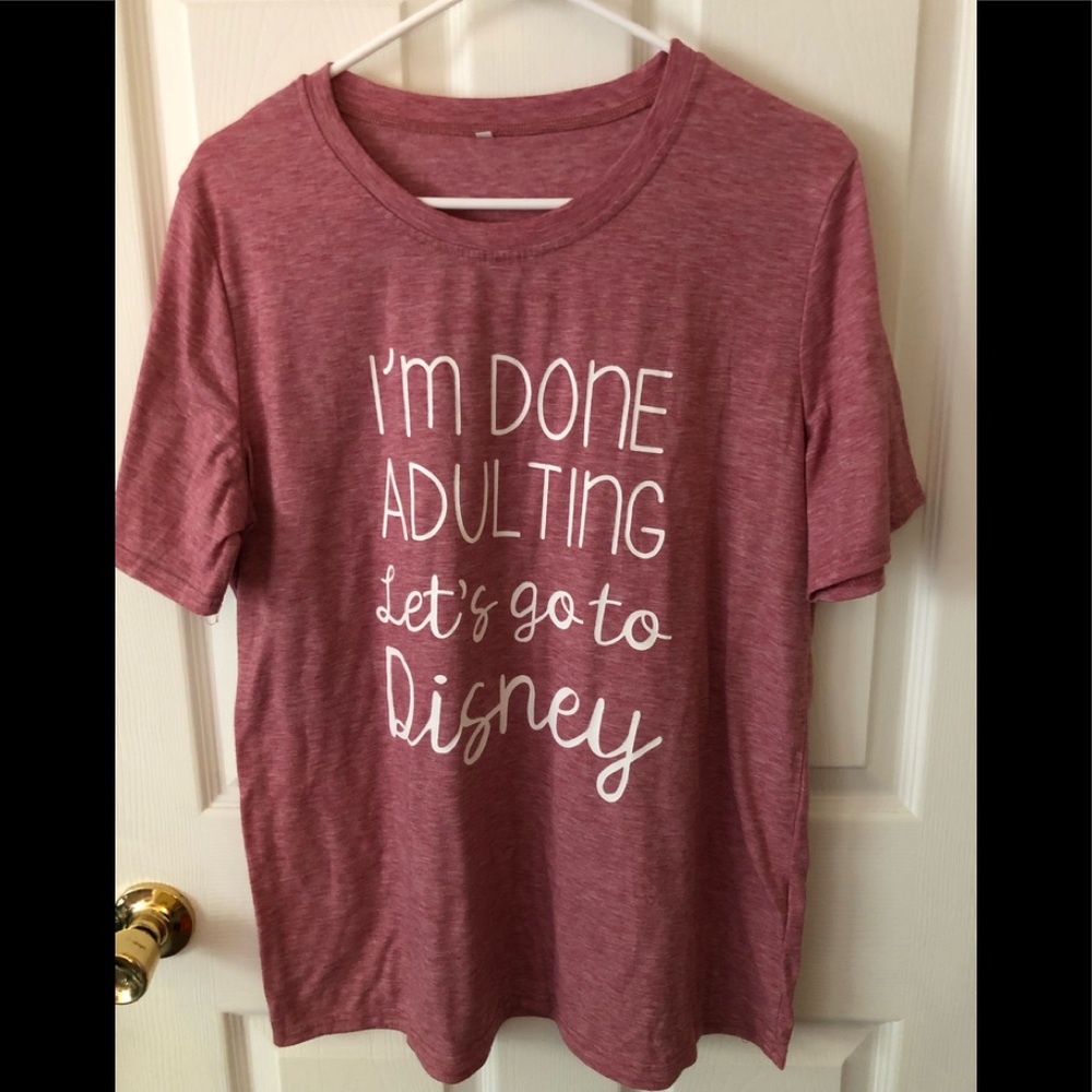 I’m Done Adulting Disney T-shirt, Women’s Size XL